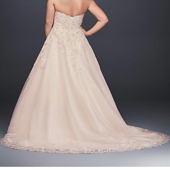 As Is Plus-size Wedding Dress with Beaded Details - Picture 4 of 6